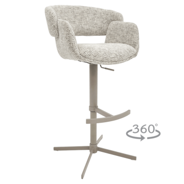 Бар стол PAIDE - бял 29 (3521337)