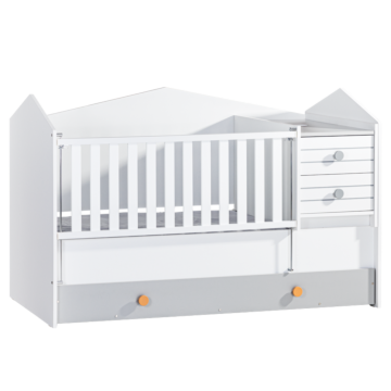 Бебешка кошара и детско легло 2в1 BIRD HOUSE 70 x 170 (3575232)