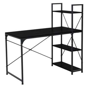 Бюро с етажерка TUZLA - черен (3510203)