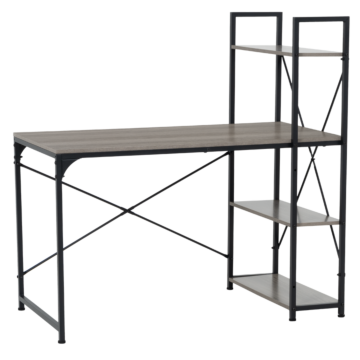 Бюро с етажерка TUZLA - сив дъб (3510204)