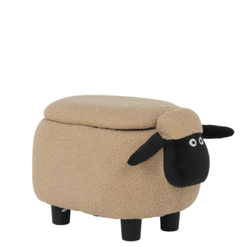 Детска табуретка с ракла - тъмно бежова овца (3530953_2)