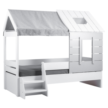 Детско легло къща WHITE HOUSE - 90 x 200 (3575098)