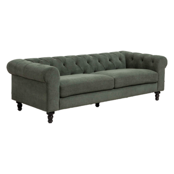 Диван тройка CHESTER - тъмнозелен (3551065)