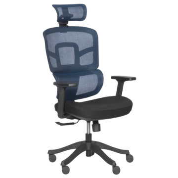 Ергономичен стол Carmen 7582 - син-черен (3520406_2)