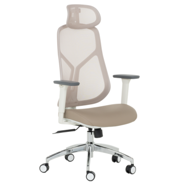 Ергономичен стол Carmen 7901 W еко кожа - кафе (3520183_1)