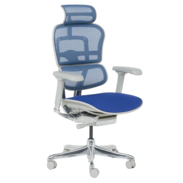 Ергономичен стол ERGOHUMAN ELITE 2 - сива рамка - син (3520664)