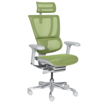 Ергономичен стол ERGOHUMAN IOO ELITE 2 - сива рамка - зелен (3520670)