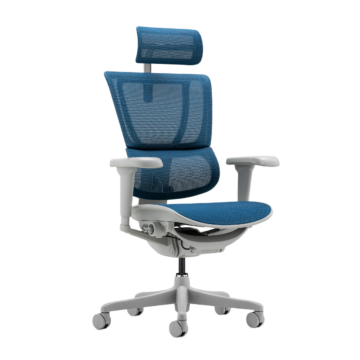 Ергономичен стол ERGOHUMAN IOO ULTRA - сива рамка - син (3520675)