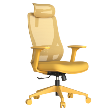 Ергономичен стол MASALI - жълт (3520480)