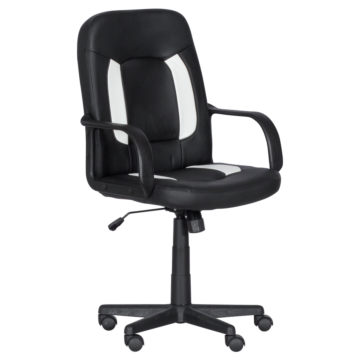 Геймърски стол Carmen 6516 - черен - бял (3520748)