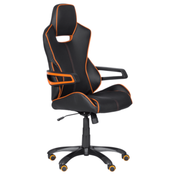 Геймърски стол Carmen 7513 - черно-оранжев (3520235_2)