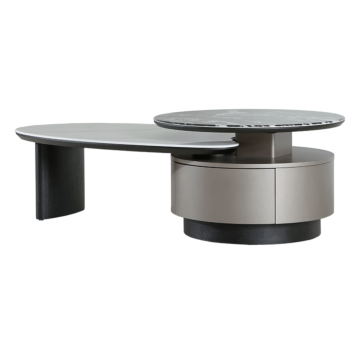 Холна маса BAKER - черен-бял (35307452)