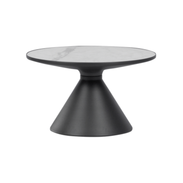 Холна маса ZARY 2 - бяла - черна (3530665)