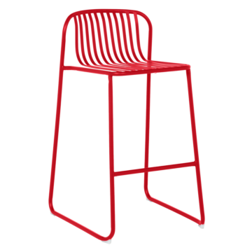 Кетъринг бар стол KISI - червен (3535162)