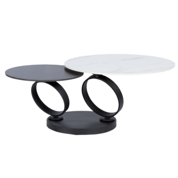 Холна маса MONKI - бял-черен (3530696)