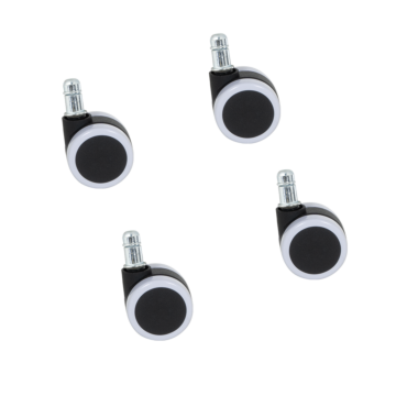 Комплект колела за посетителски стол модел 1702-1710 4 бр. - бели (3591060)