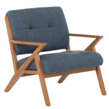 Кресло LUCAS - орех - син (3532910)