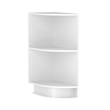 Долна ъглова етажерка IMPERIA  бяло/златна патина  (089.001.0148)