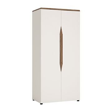 Гардероб TOLEDO TOLS01 2D алпийско бяло-дъб стирлинг/бял лак  (088.002.0024)