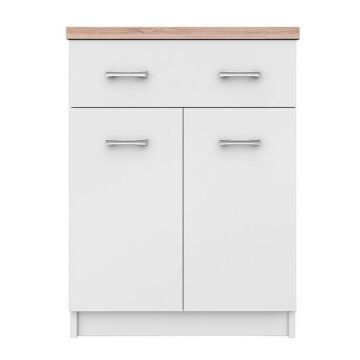 Скрин TOP MIX KOM 2D1S 60 бяло/дъб сонома  (092.093.0019)