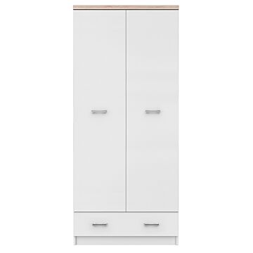 Гардероб TOP MIX SZF 2D1S 80 бяло/дъб сонома  (092.093.0011)