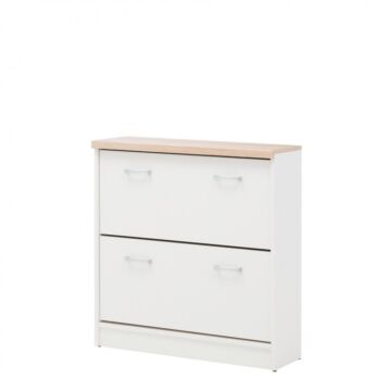 Шкаф за обувки TOP MIX SZFK BUT 2K бяло/дъб сонома  (092.093.0012)