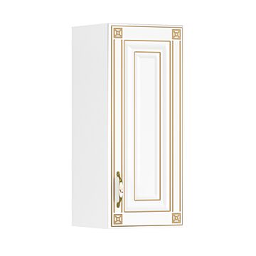 Ъглова етажерка IMPERIA 30В бяло/златна патина  (089.001.0143)