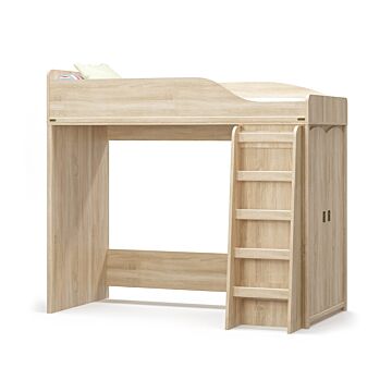 Високо легло VALENSIYA 90-ГОРКА без матрак дъб сонома  (089.004.0002)