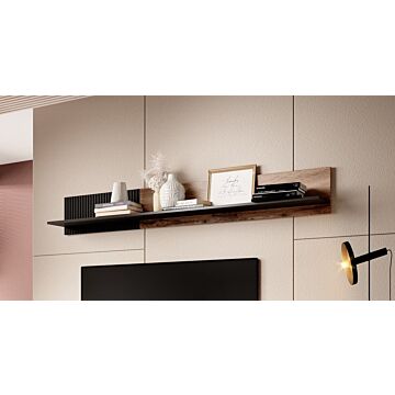 Полица RANDOM P-2 дъб вотан/черно  (100.008.0029)