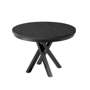 Трапезна маса MALUMI MM-12  кръгла разтегат.черно  (003.030.0670)