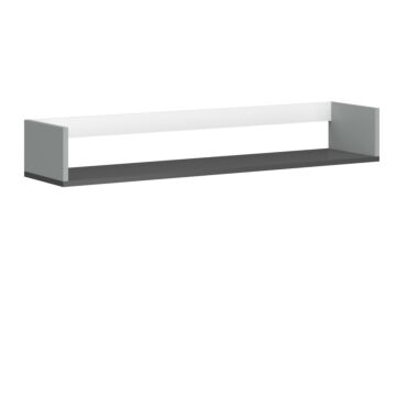 Полица TIMMY 120  бяло/св.сиво-графит/натурално  (092.090.0116)