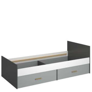 Легло TIMMY 2S/90  бяло/св.сиво-графит/натурално  (092.090.0117)