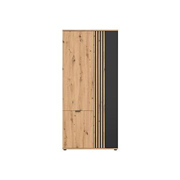 Гардероб VABRES SZF3D дъб артисан/черно  (007.008.0028)