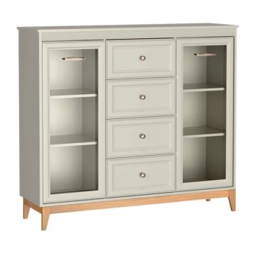 Витрина WINDSOR W-7 кашмир/натурален дъб  (003.030.0680)