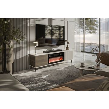 ТВ шкаф RANDOM 2 RTV-K 180cm.кашмир/орех/черно  (100.008.0048)