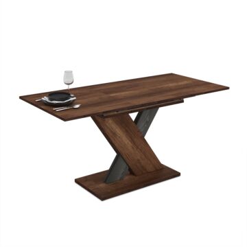 Трапезна маса AXI разтегателна, барок/тъмен дъб лумиер  (070.003.0015)