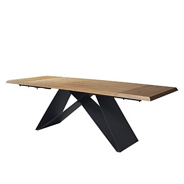 Трапезна маса GRIGOR разтегателна, орех/черно  (100.001.0202)