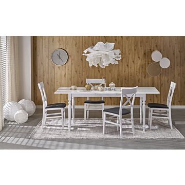 Трапезна маса NELSON разтегателна бяло  (100.001.0231)