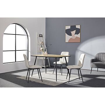 Трапезна маса PHILIP натурално/черно  (100.001.0204)