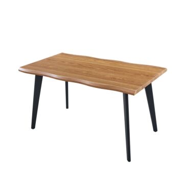 Трапезна маса VICTOR дъб кендъл/черно  (100.001.0190)