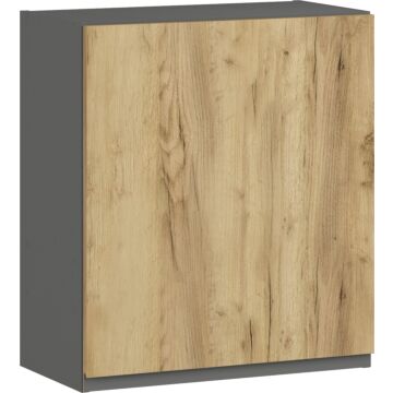 Кухненски шкаф LUSIL B-60/68 ОКАП графит/златен дъб крафт  (005.002.0045)