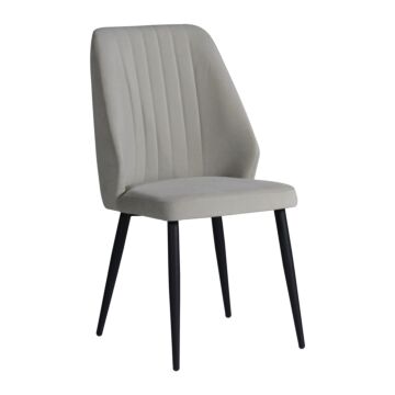 Трапезен стол RIVA светло сиво/черно  (070.003.0026)