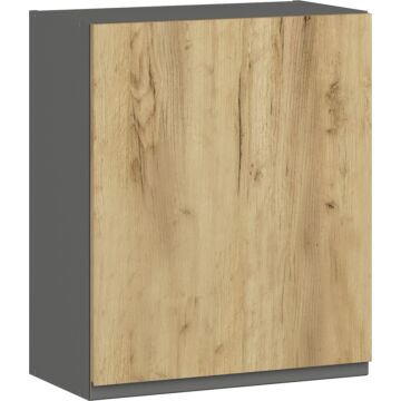 Кухненски шкаф LUSIL B-60/72 1 ВРАТА графит/златен дъб крафт  (005.002.0010)