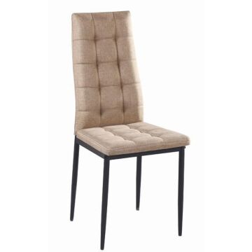 Трапезен стол К-264 бежово/черно  (100.003.0167)