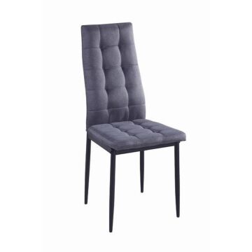 Трапезен стол К-264 сиво/черно  (100.003.0186)