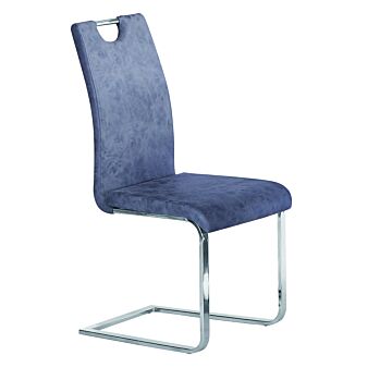 Трапезен стол К-281 сиво/хром  (100.003.0197)