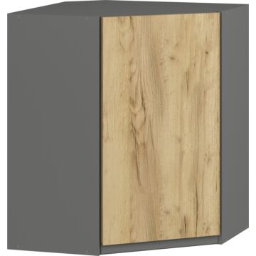 Кухненски шкаф LUSIL B-60/72 ЪГЛОВ графит/златен дъб крафт  (005.002.0044)