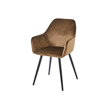 Трапезен стол К-314 кафяво/черно  (100.003.0320)