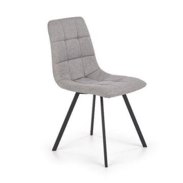 Трапезен стол К-323 сиво/черно  (100.003.0281)