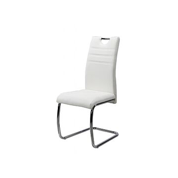 Трапезен стол К-331 бяло/хром  (100.003.0295)